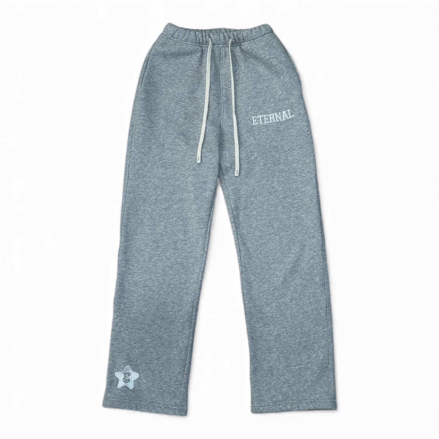 STRAIGHT LEG SWEATPANTS - GREY