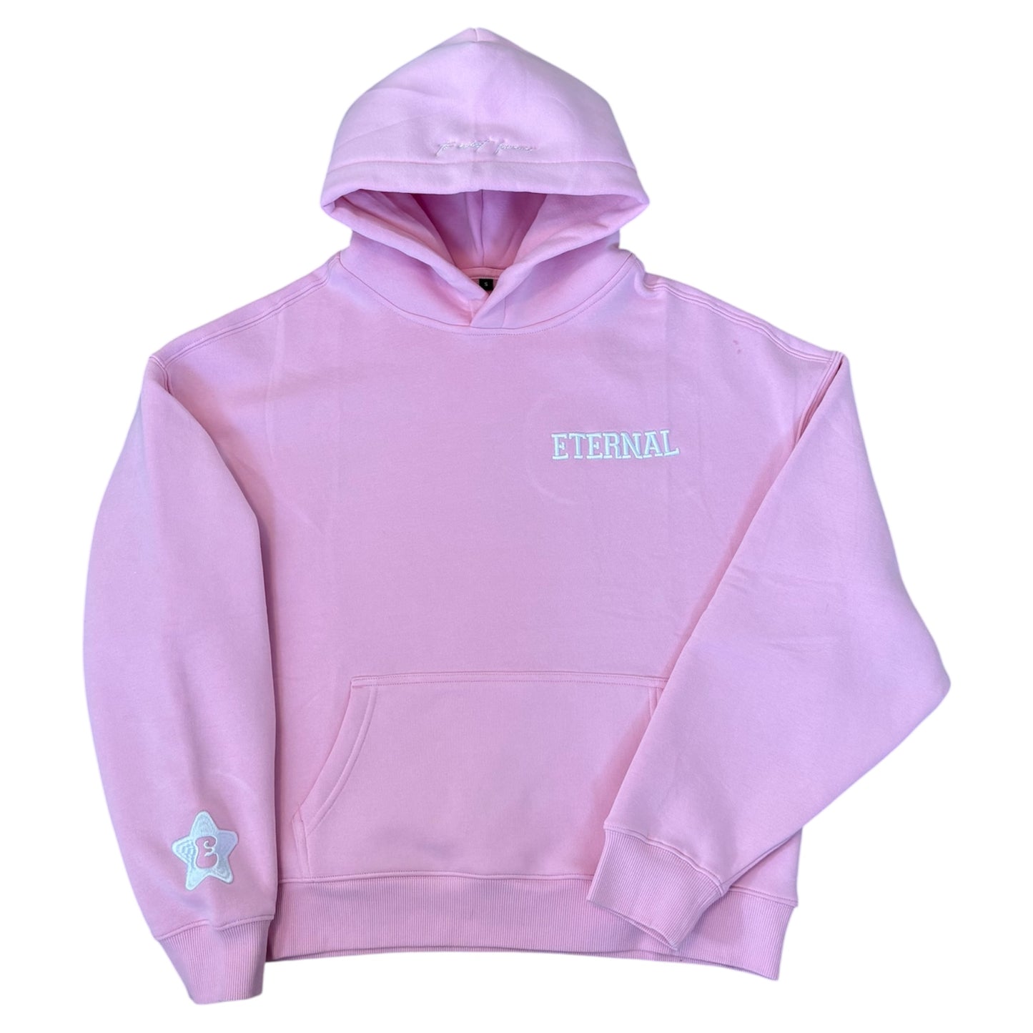 PINK BOXY HOODIE