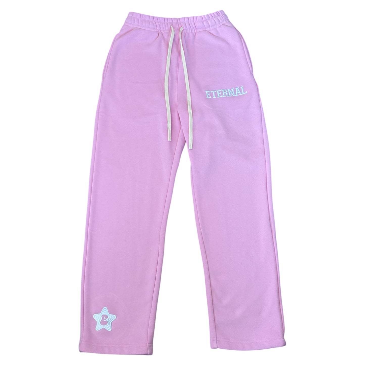 PINK STRAIGHT LEG SWEATPANTS